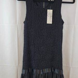 Speechless Junior's Black Lace Sleeveless Dress Size Medium